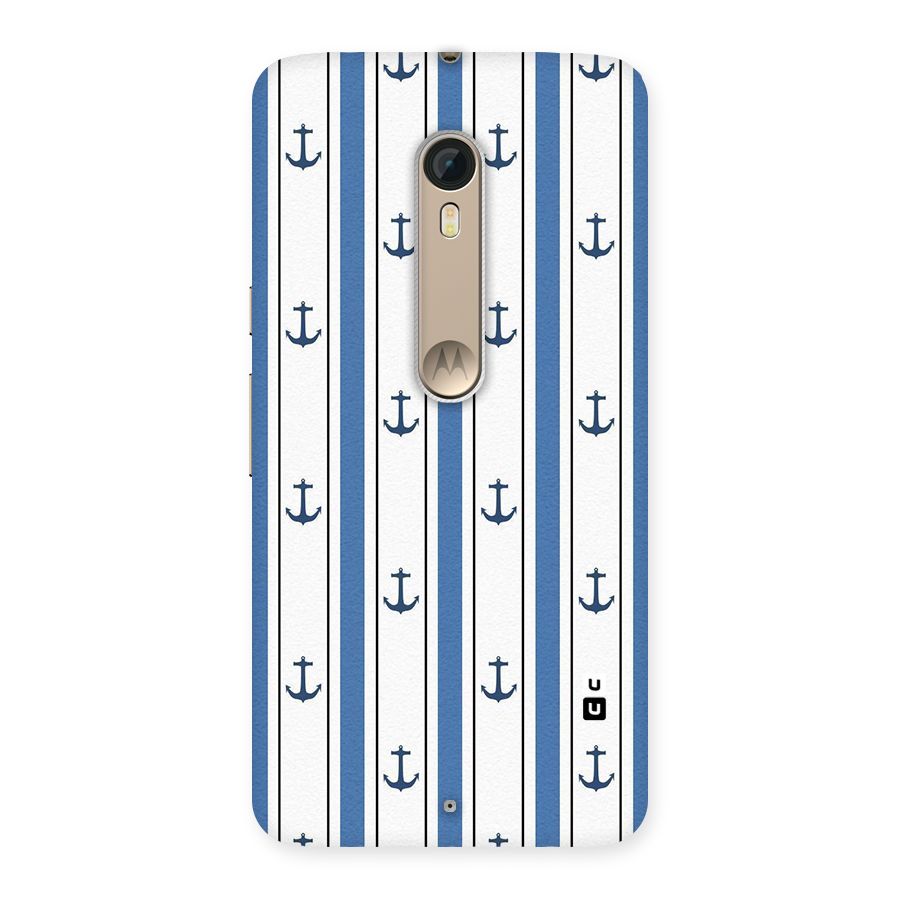 Anchor Stripe Lines Back Case for Motorola Moto X Style