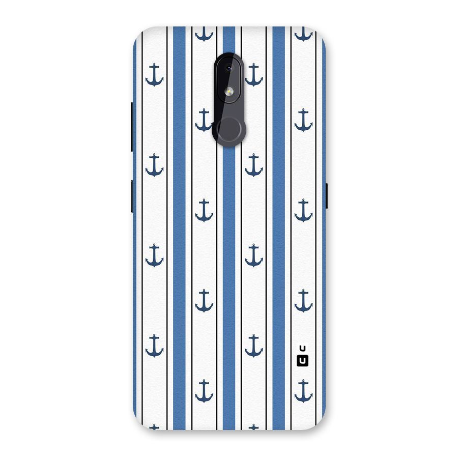 Anchor Stripe Lines Back Case for Nokia 3.2