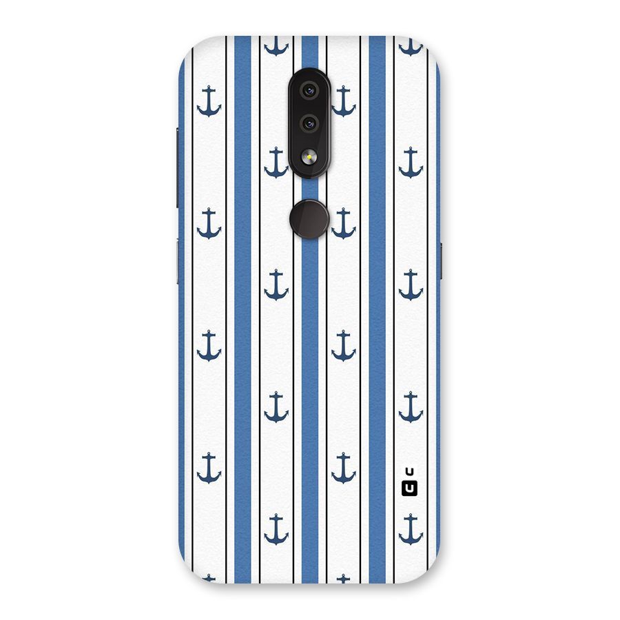 Anchor Stripe Lines Back Case for Nokia 4.2