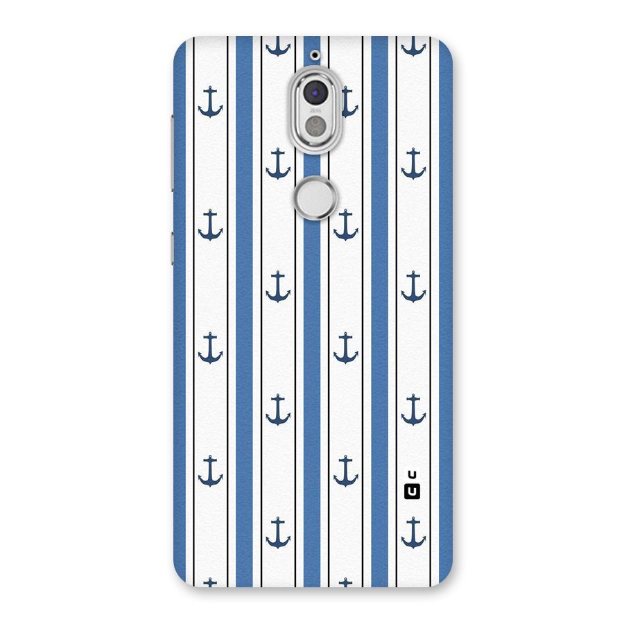 Anchor Stripe Lines Back Case for Nokia 7