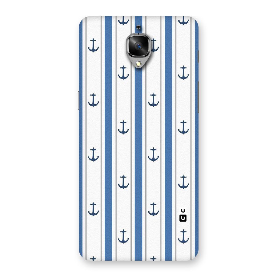 Anchor Stripe Lines Back Case for OnePlus 3