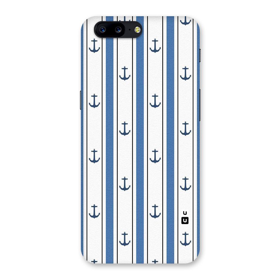 Anchor Stripe Lines Back Case for OnePlus 5