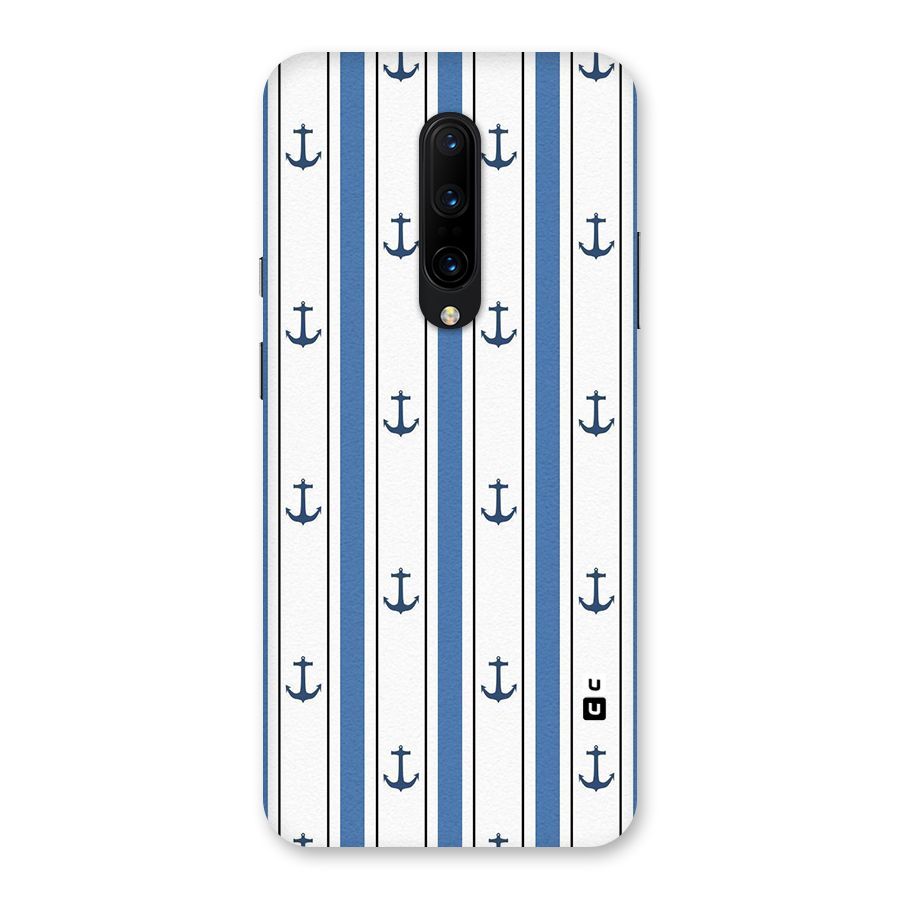 Anchor Stripe Lines Back Case for OnePlus 7 Pro