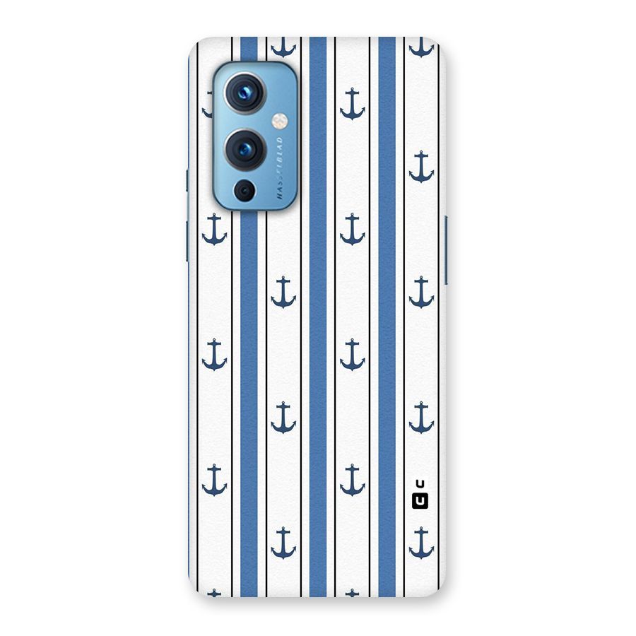 Anchor Stripe Lines Back Case for OnePlus 9