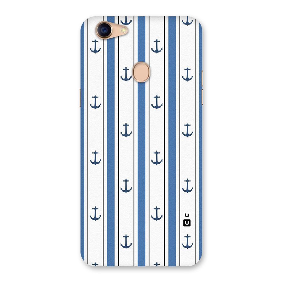 Anchor Stripe Lines Back Case for Oppo F5 Youth