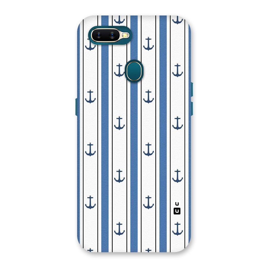 Anchor Stripe Lines Back Case for Oppo A11k