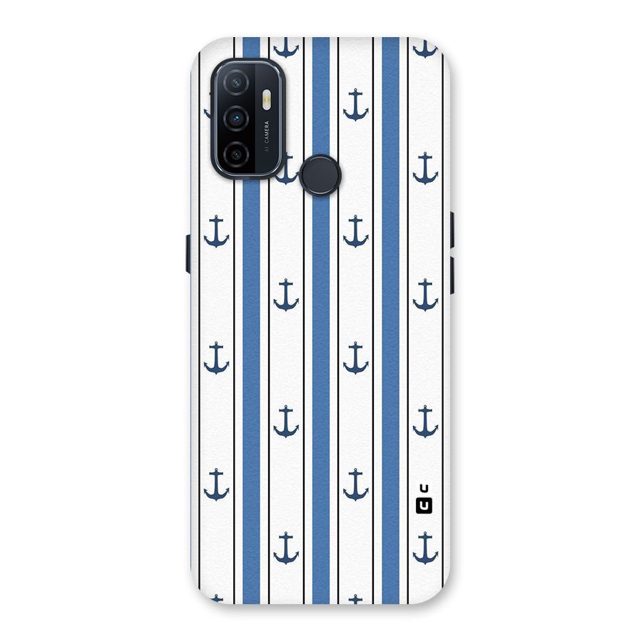 Anchor Stripe Lines Back Case for Oppo A32