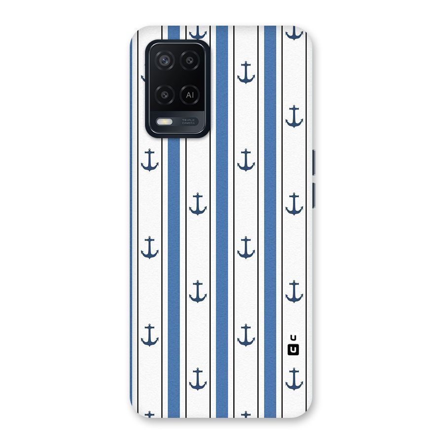 Anchor Stripe Lines Back Case for Oppo A54