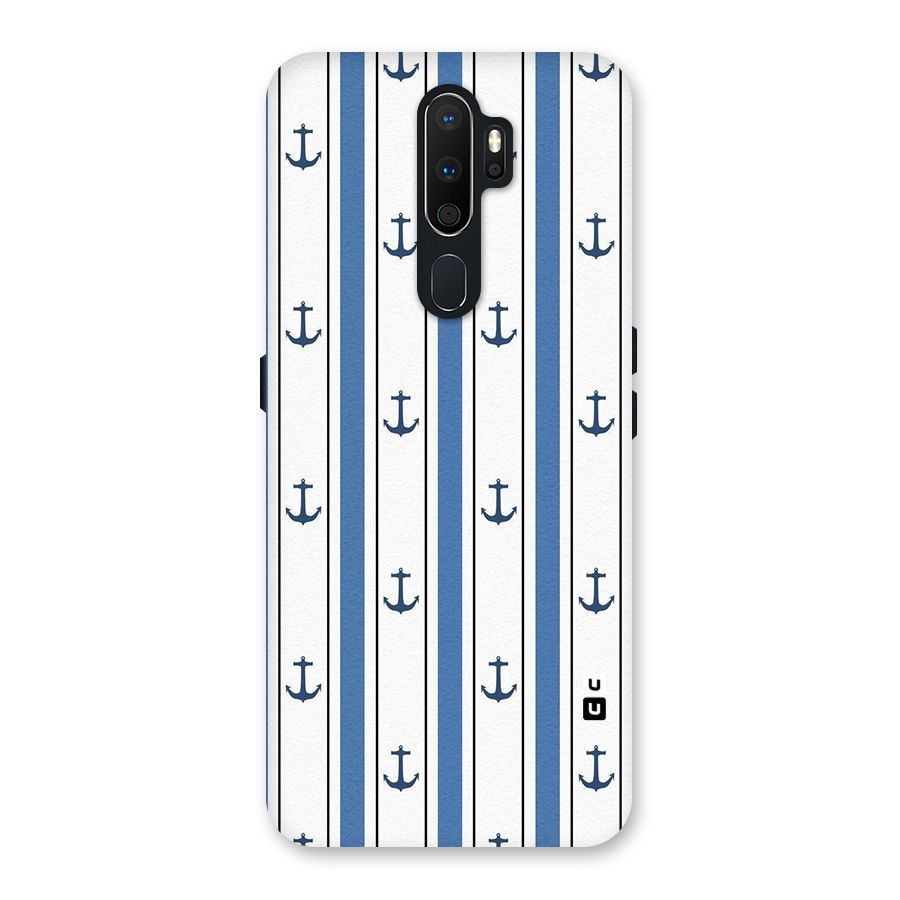 Anchor Stripe Lines Back Case for Oppo A5 (2020)