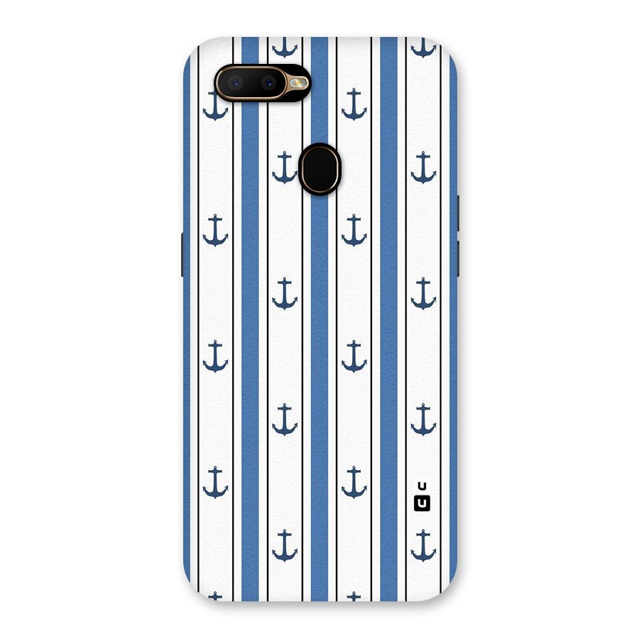 Anchor Stripe Lines Back Case for Oppo A5s