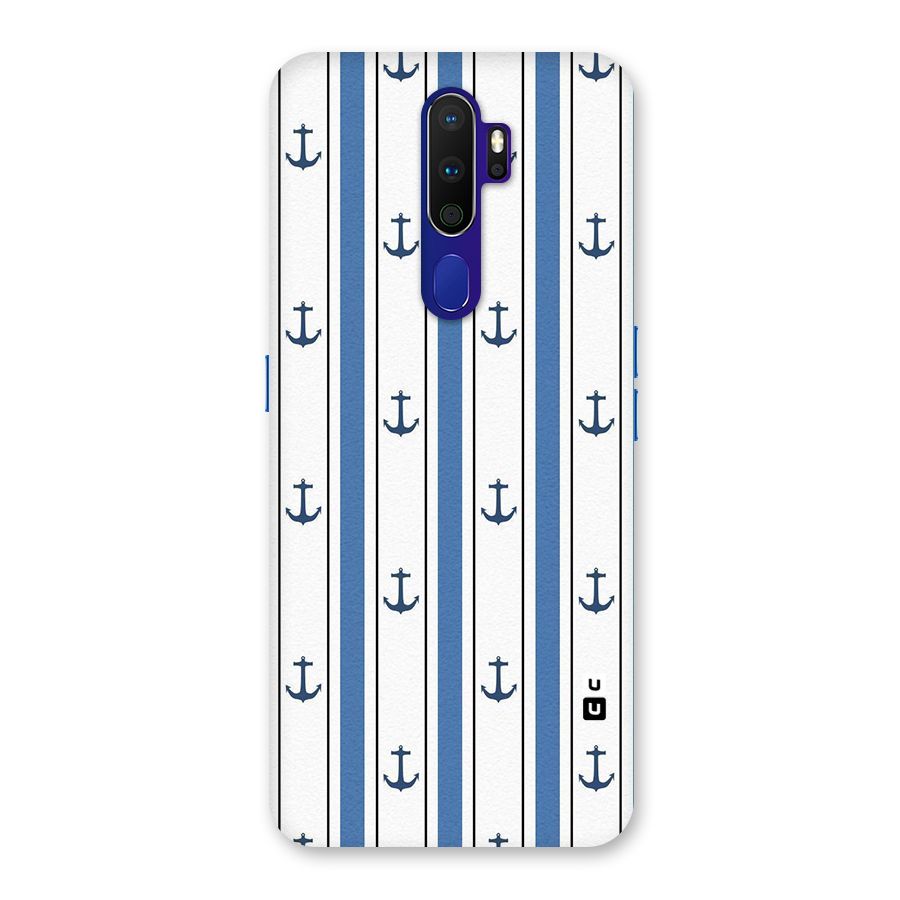 Anchor Stripe Lines Back Case for Oppo A9 (2020)