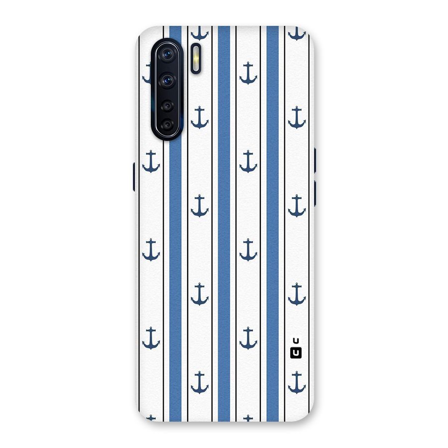 Anchor Stripe Lines Back Case for Oppo F15