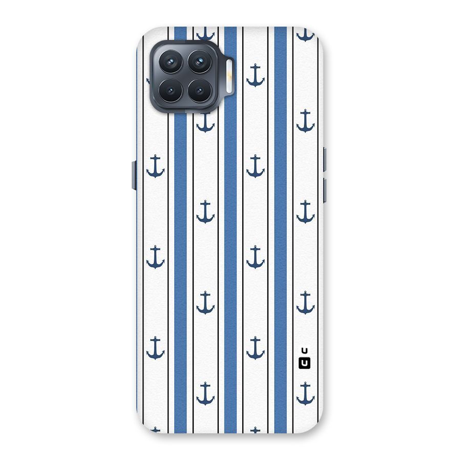Anchor Stripe Lines Back Case for Oppo F17 Pro