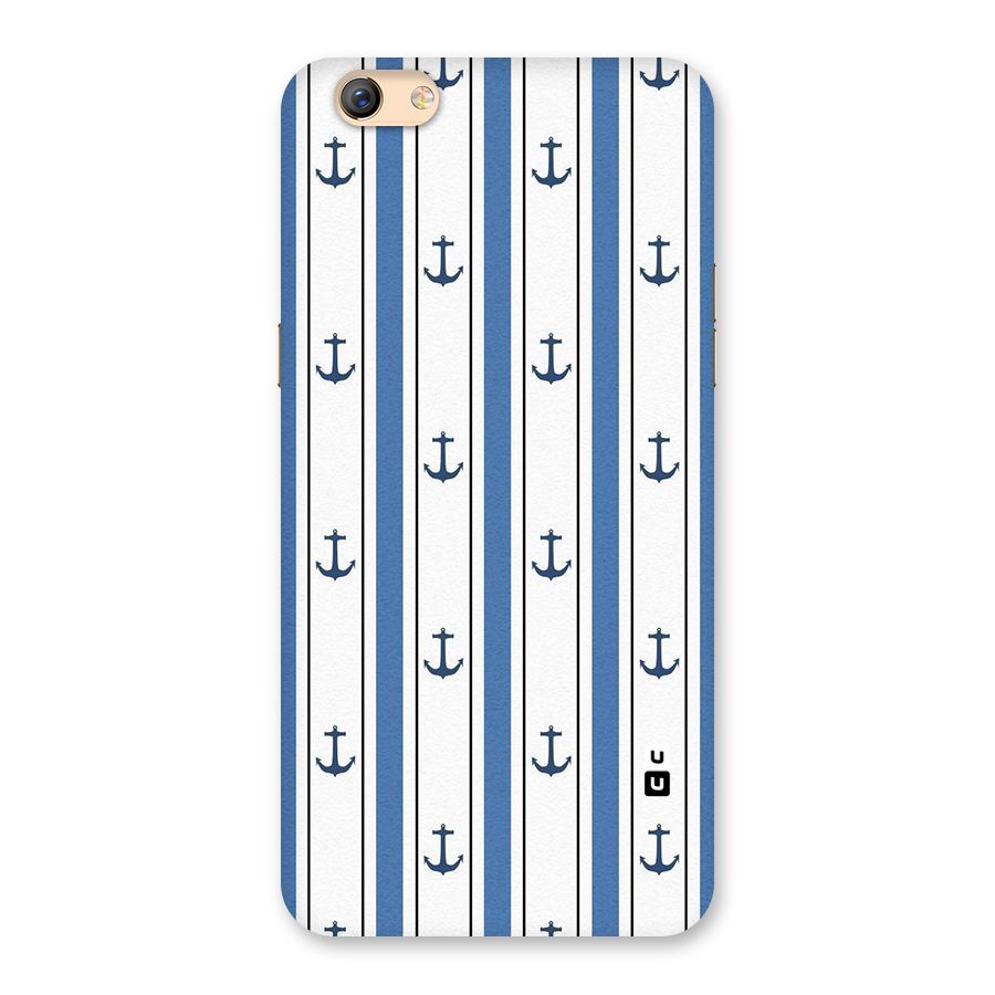 Anchor Stripe Lines Back Case for Oppo F3 Plus