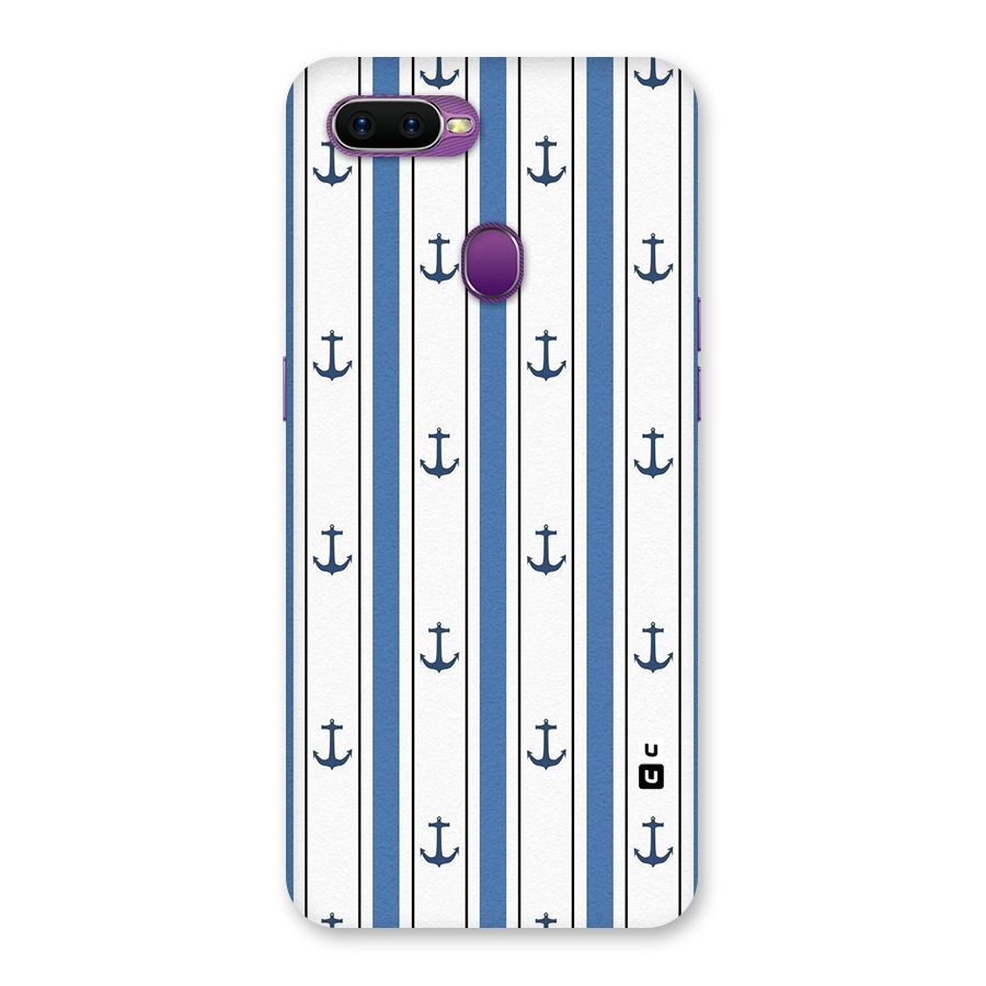 Anchor Stripe Lines Back Case for Oppo F9