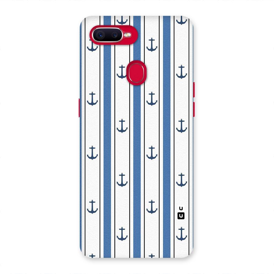 Anchor Stripe Lines Back Case for Oppo F9 Pro