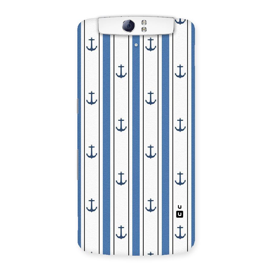 Anchor Stripe Lines Back Case for Oppo N1