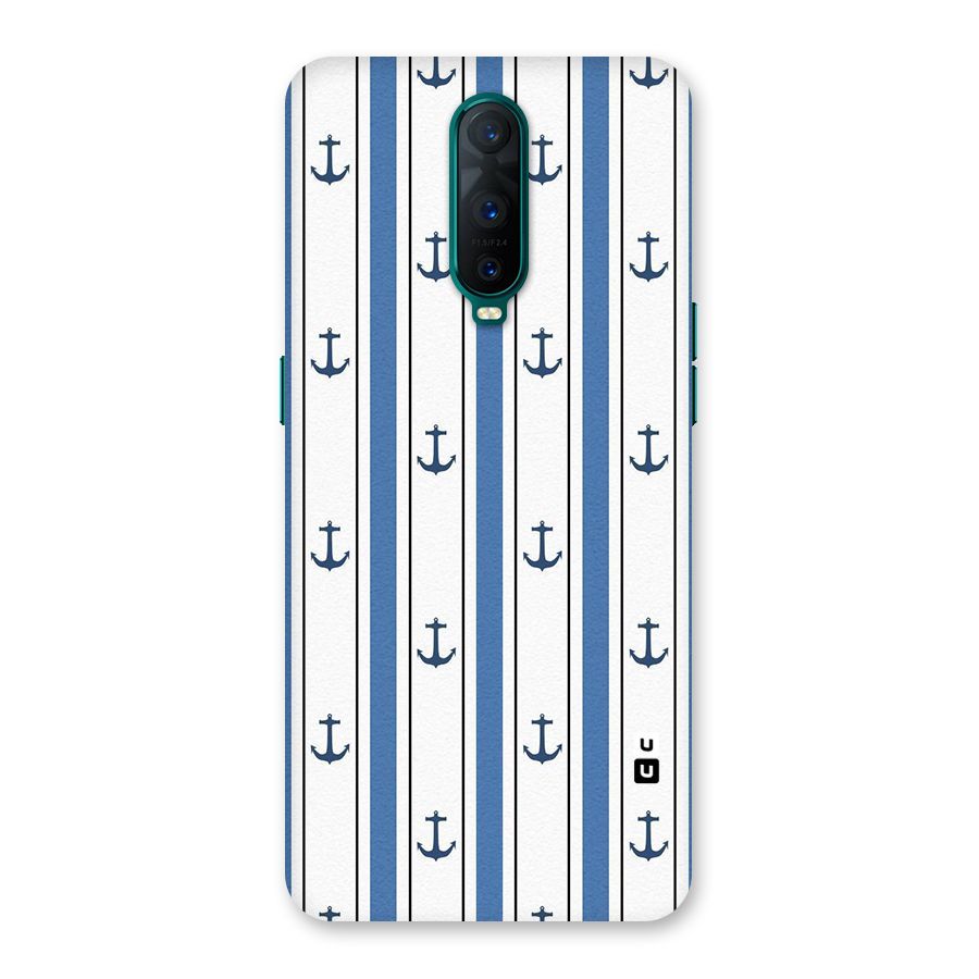 Anchor Stripe Lines Back Case for Oppo R17 Pro