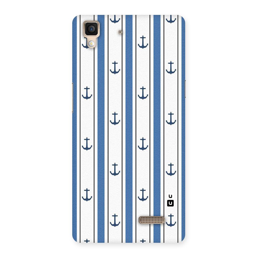 Anchor Stripe Lines Back Case for Oppo R7