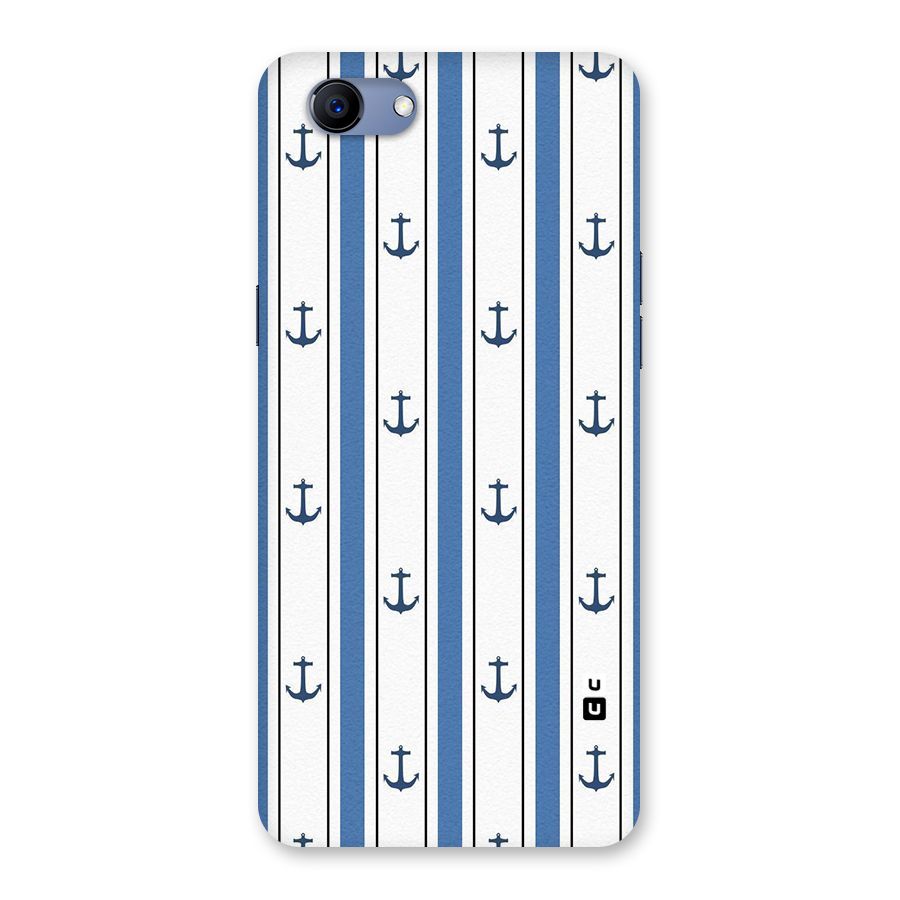Anchor Stripe Lines Back Case for Oppo Realme 1