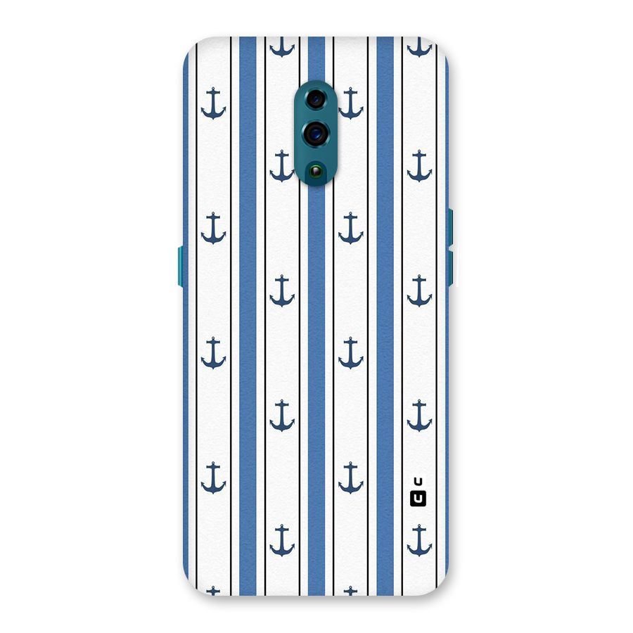 Anchor Stripe Lines Back Case for Oppo Reno