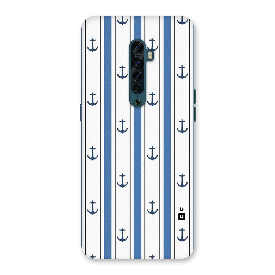 Anchor Stripe Lines Back Case for Oppo Reno2