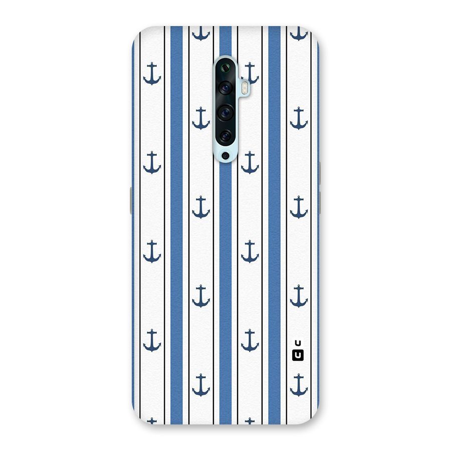 Anchor Stripe Lines Back Case for Oppo Reno2 F