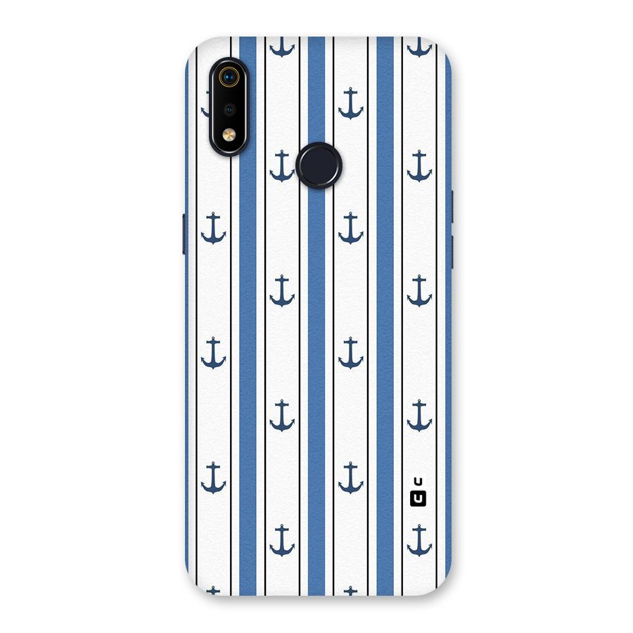 Anchor Stripe Lines Back Case for Realme 3i