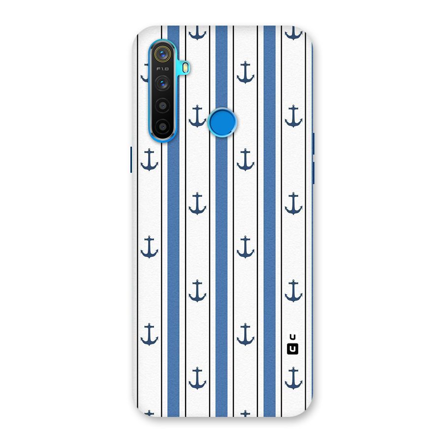 Anchor Stripe Lines Back Case for Realme 5
