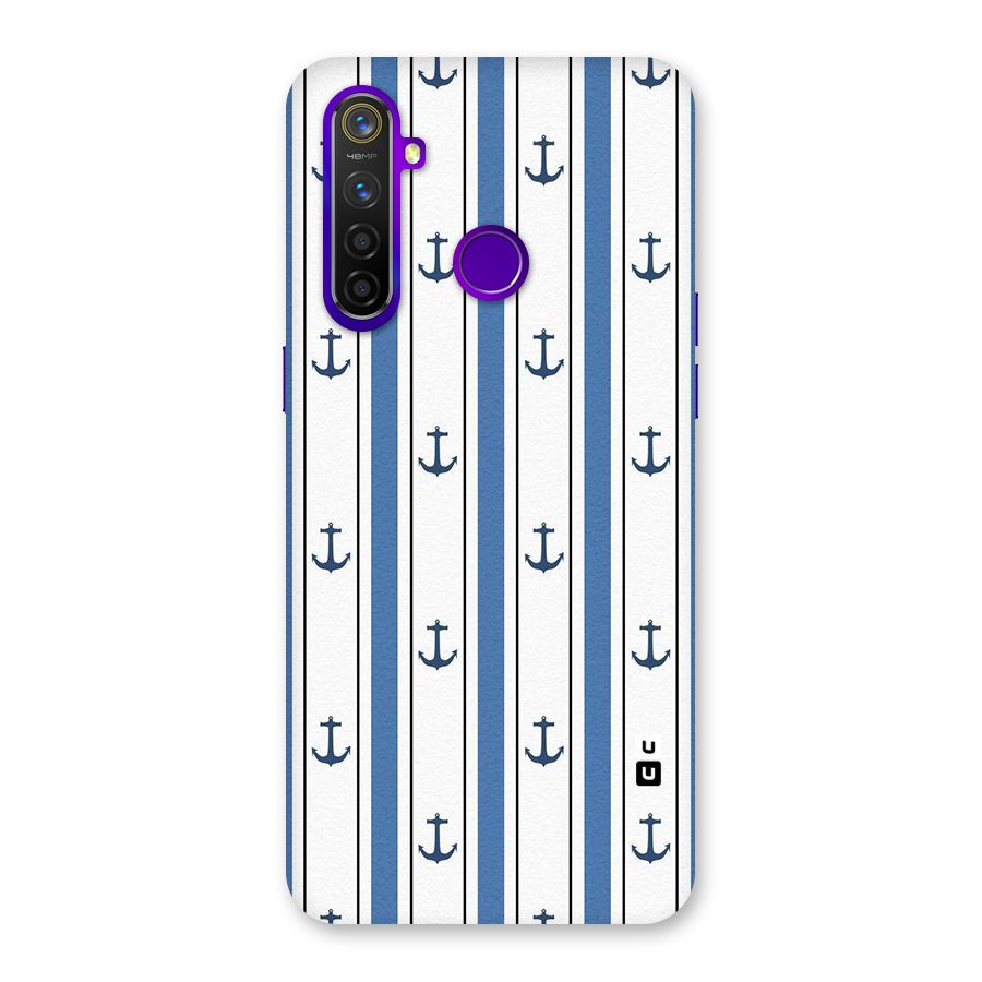 Anchor Stripe Lines Back Case for Realme 5 Pro
