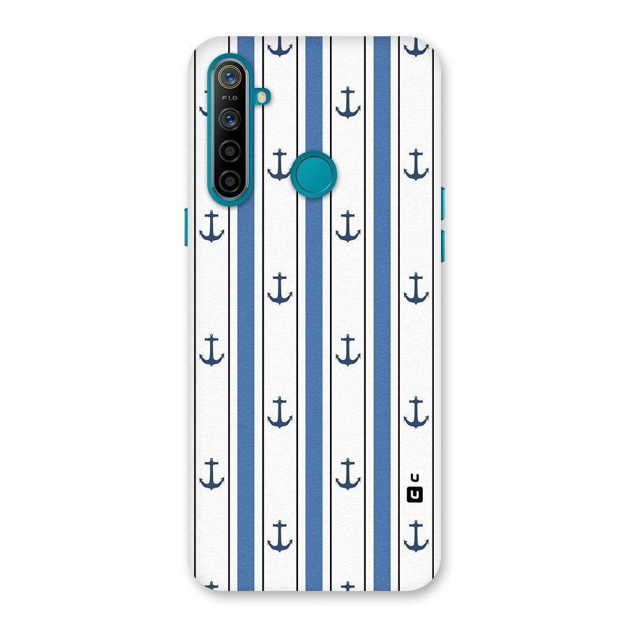 Anchor Stripe Lines Back Case for Realme 5i