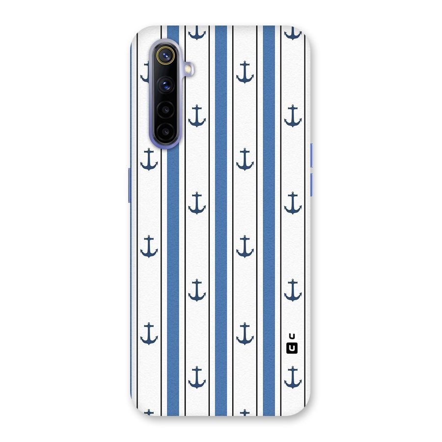 Anchor Stripe Lines Back Case for Realme 6