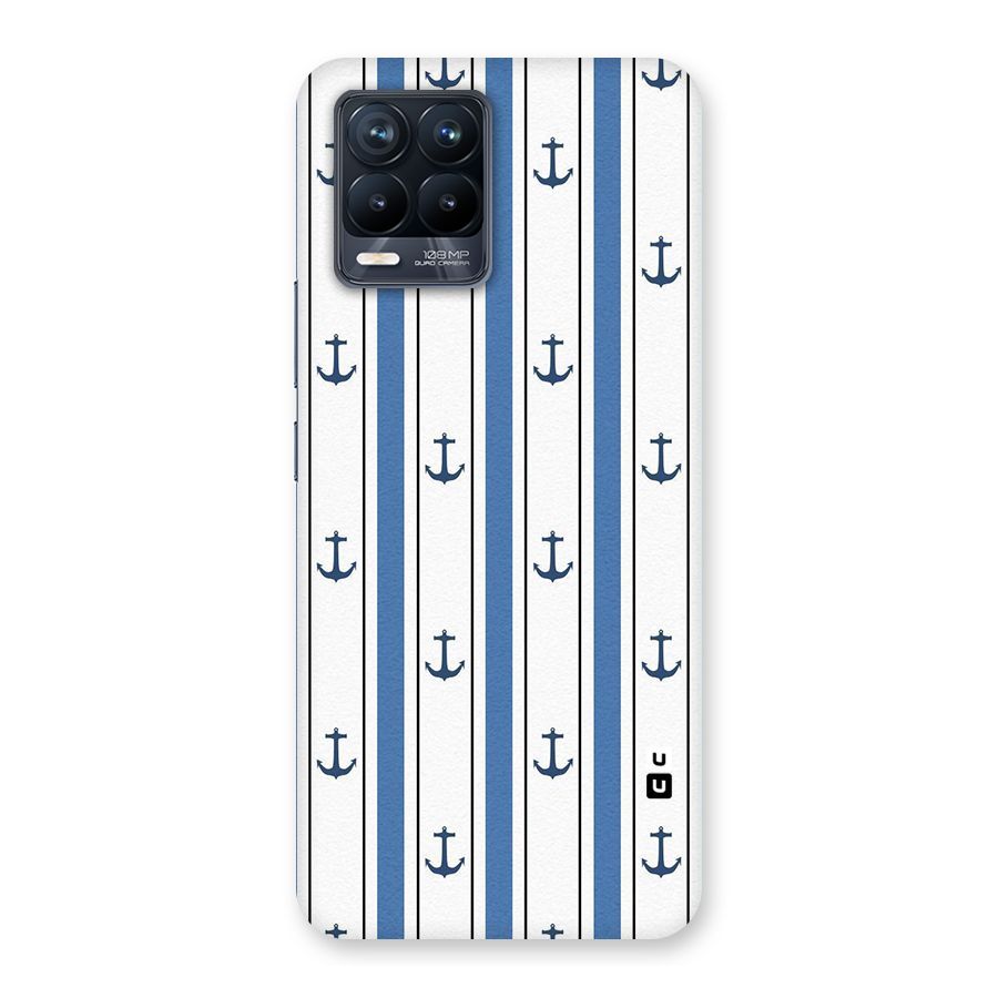 Anchor Stripe Lines Back Case for Realme 8 Pro