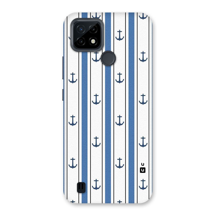 Anchor Stripe Lines Back Case for Realme C21