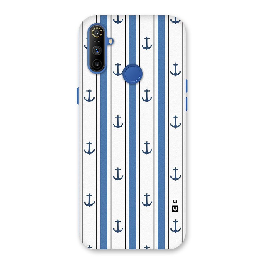Anchor Stripe Lines Back Case for Realme Narzo 10A