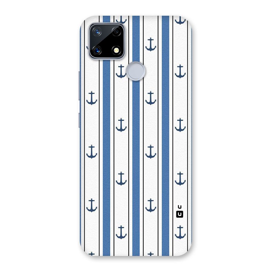 Anchor Stripe Lines Back Case for Realme Narzo 20