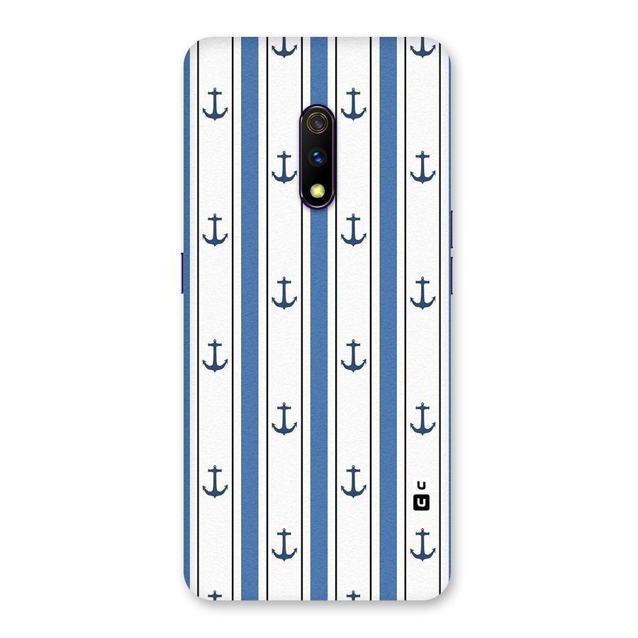 Anchor Stripe Lines Back Case for Realme X