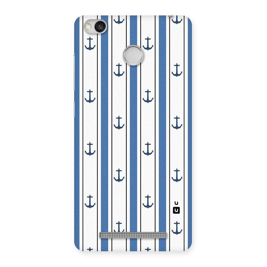 Anchor Stripe Lines Back Case for Redmi 3S Prime