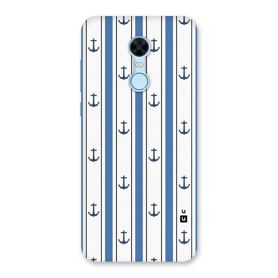 Anchor Stripe Lines Back Case for Redmi Note 5