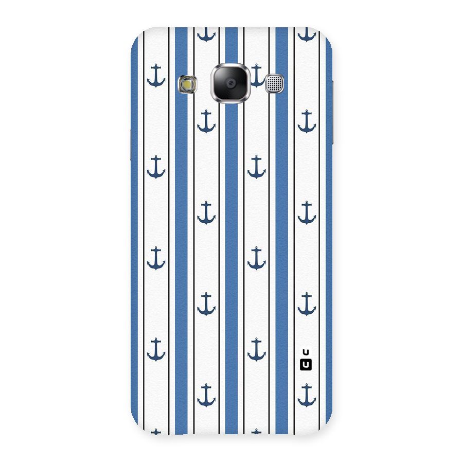 Anchor Stripe Lines Back Case for Samsung Galaxy E5