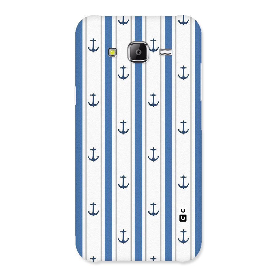 Anchor Stripe Lines Back Case for Samsung Galaxy J5