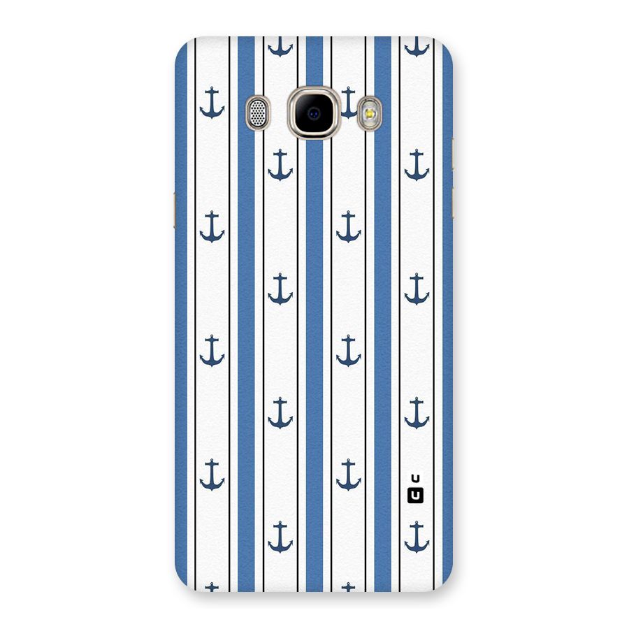 Anchor Stripe Lines Back Case for Samsung Galaxy J7 2016