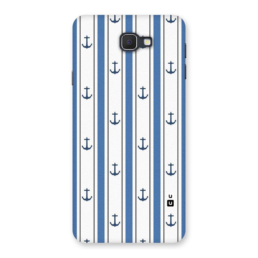 Anchor Stripe Lines Back Case for Samsung Galaxy J7 Prime