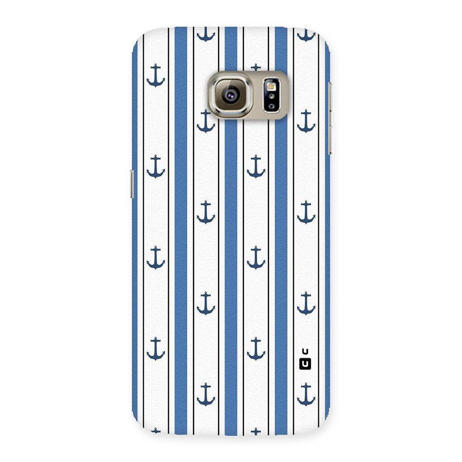 Anchor Stripe Lines Back Case for Samsung Galaxy S6 Edge