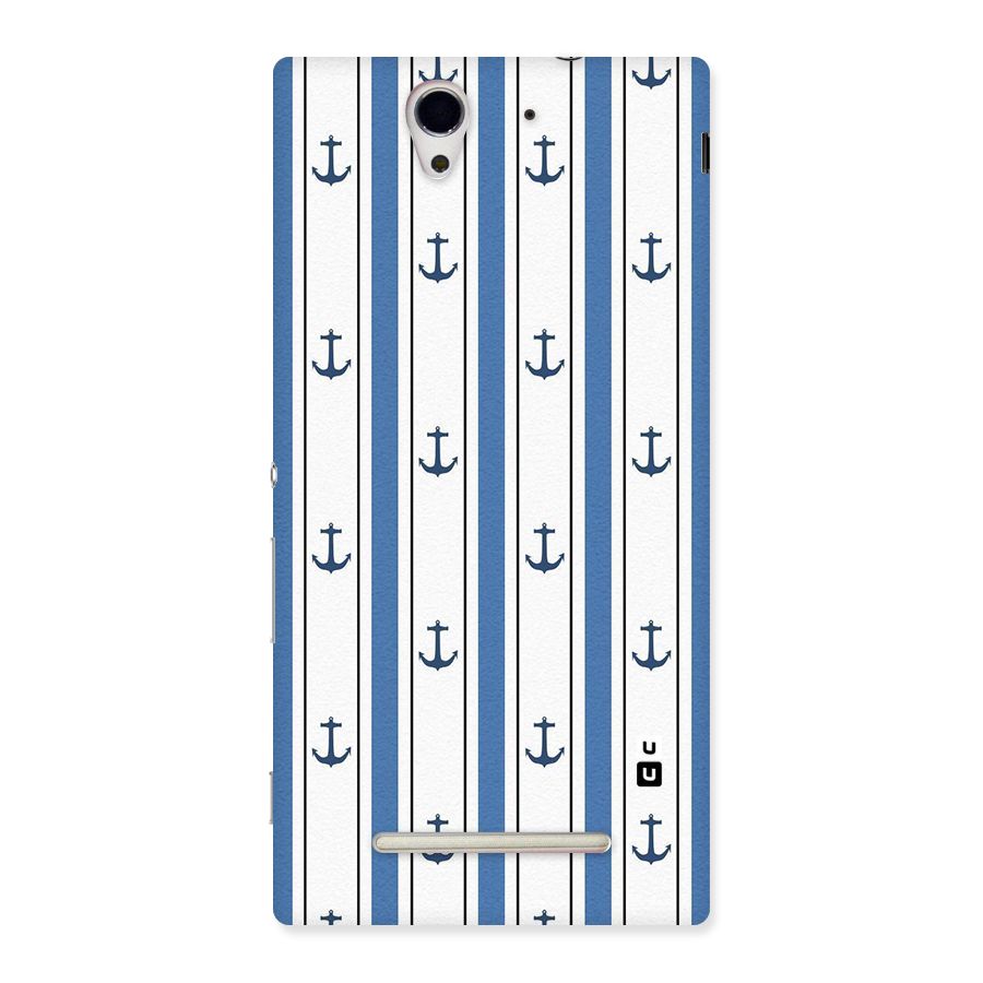 Anchor Stripe Lines Back Case for Sony Xperia C3