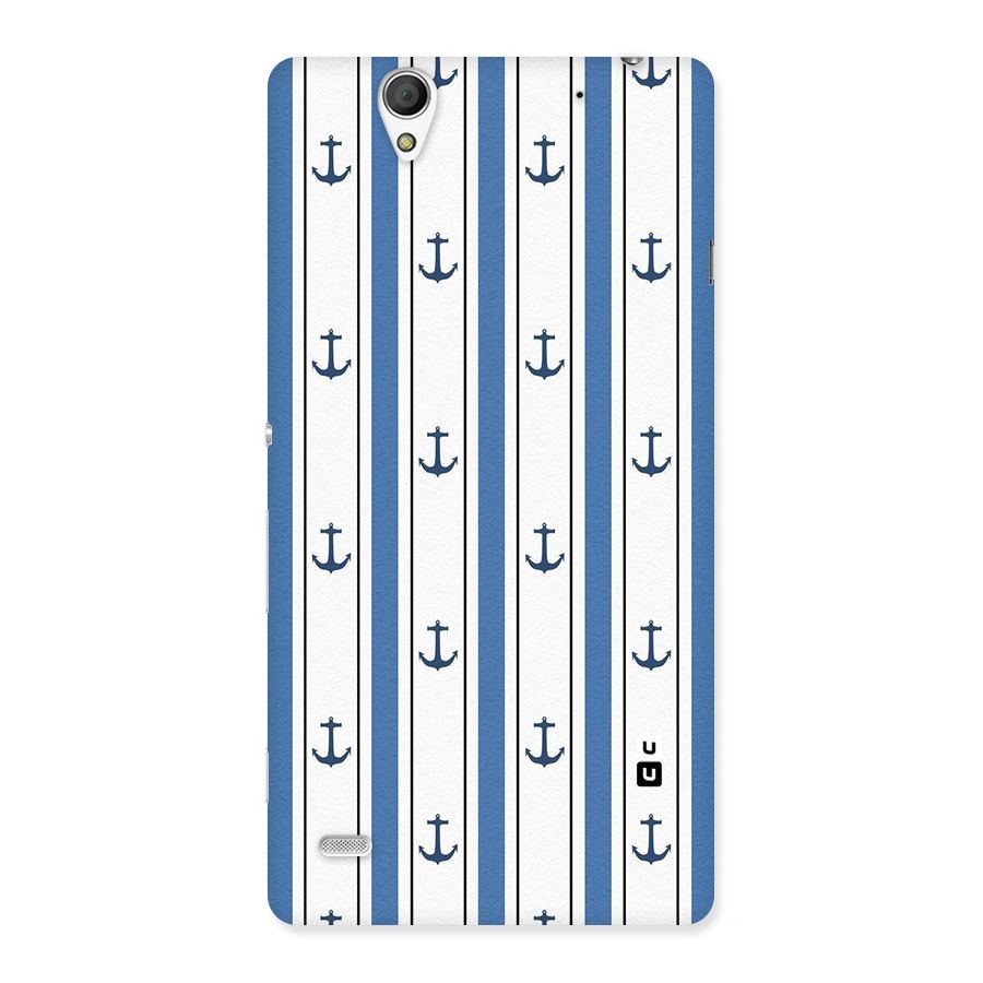 Anchor Stripe Lines Back Case for Sony Xperia C4