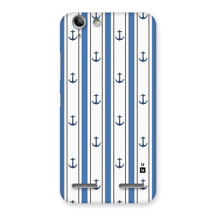 Anchor Stripe Lines Back Case for Vibe K5 Plus