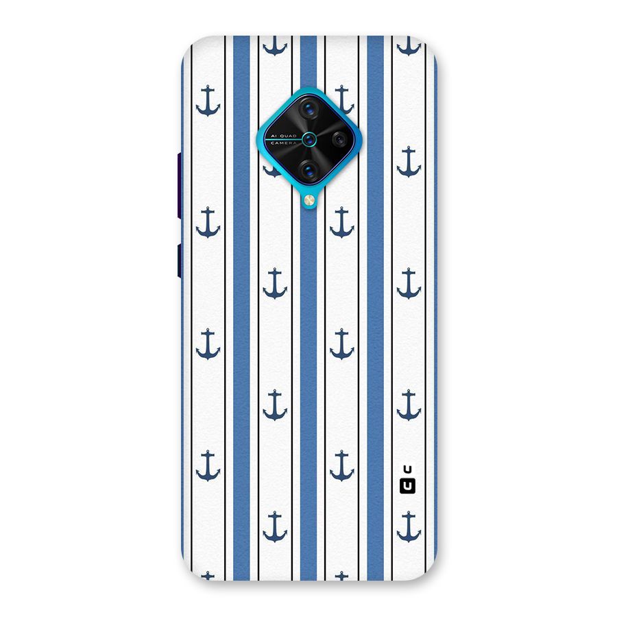 Anchor Stripe Lines Back Case for Vivo S1 Pro