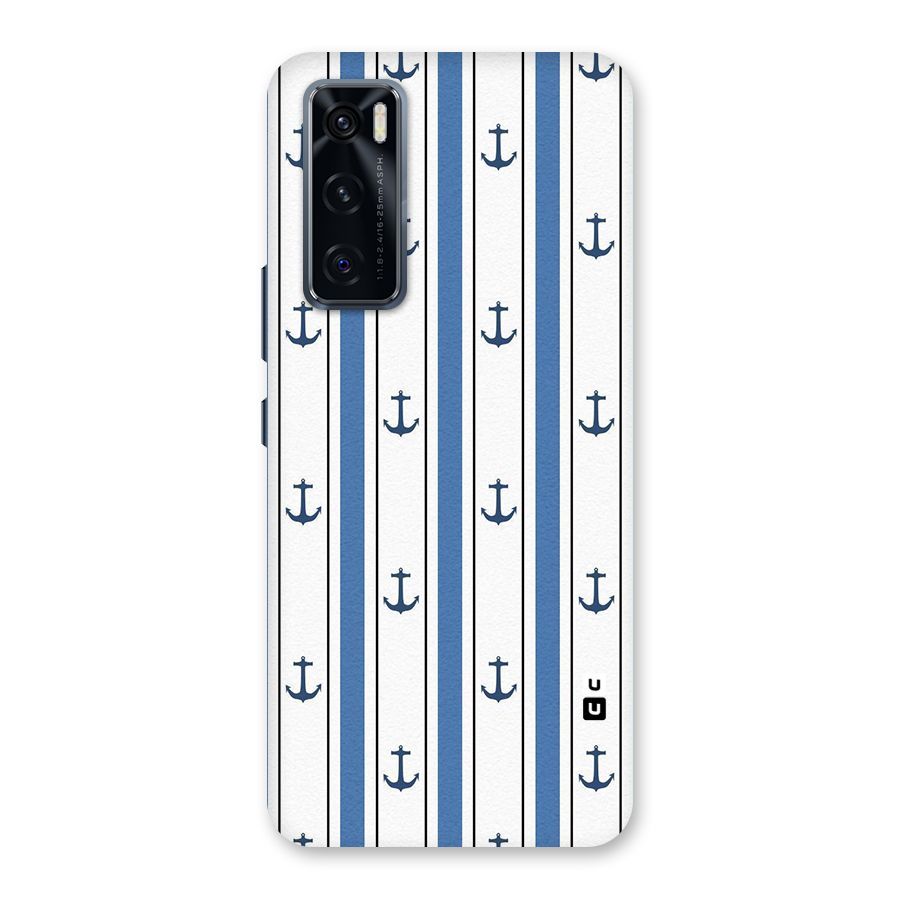 Anchor Stripe Lines Back Case for Vivo V20 SE