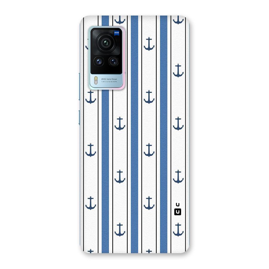 Anchor Stripe Lines Back Case for Vivo X60 Pro